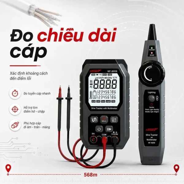 Bộ Test Dây Mạng Noyafa NF-8059