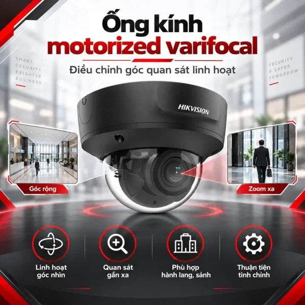 Camea Hikvision 4MP DS-2CD2743G2-IZS Bán Cầu
