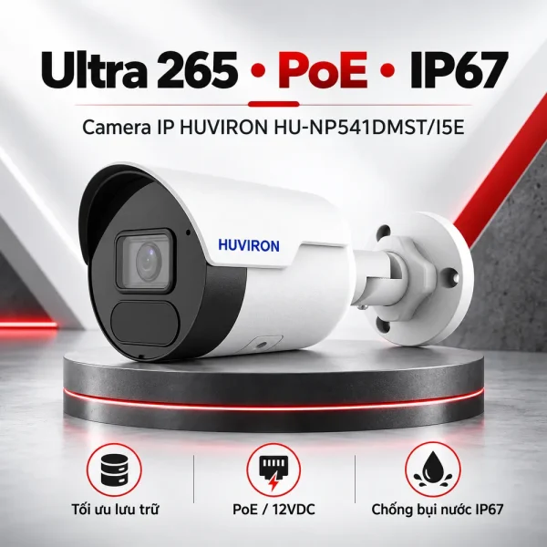 Camera BULLET hồng ngoại HUVIRON HU-NP541DMST/I5E 5MP