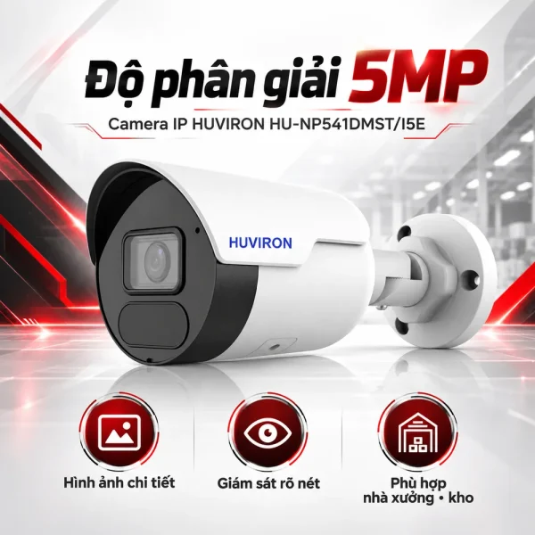 Camera BULLET hồng ngoại HUVIRON HU-NP541DMST/I5E 5MP