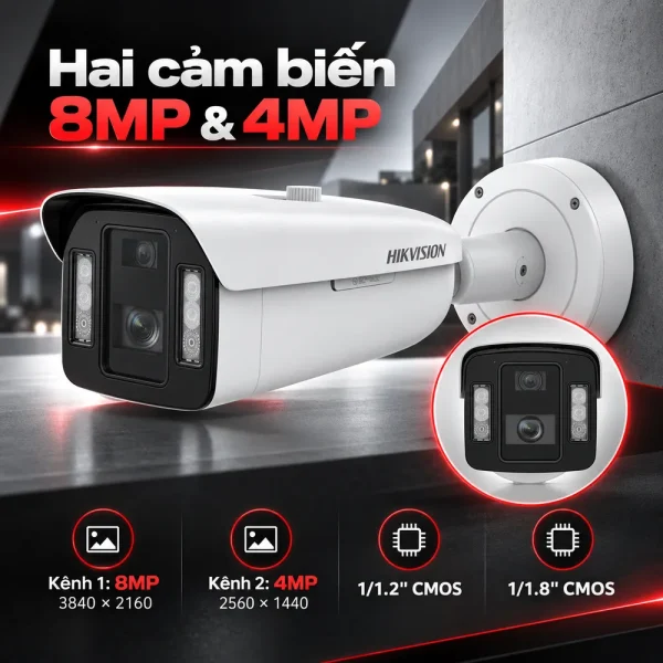 Camera DeePinview 8MP Hikvision iDS-2CD8A86G0-XZ(H)S(Y) đa cảm biến