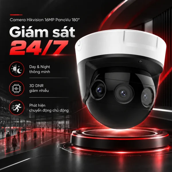 Camera Hikvision 16MP Panovu 180 độ DS-2CD6944G0-IHS(/NFC)