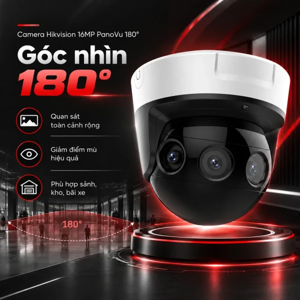 Camera Hikvision 16MP Panovu 180 độ DS-2CD6944G0-IHS(/NFC)