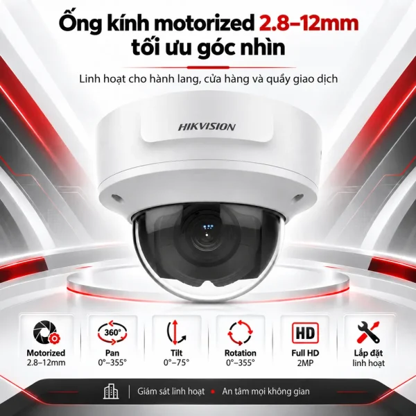 Camera Hikvision 2 MP WDR DS-2CD2721G0-I(Z)(S)