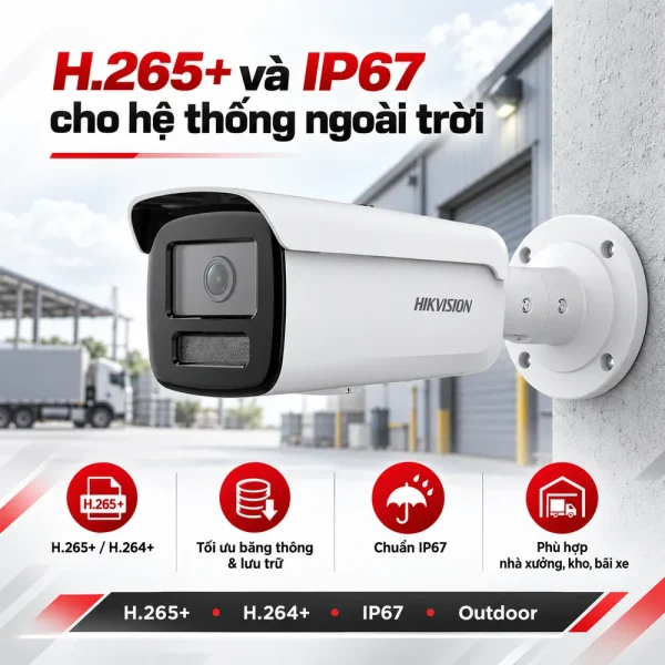 Camera Hikvision 2MP DS-2CD2T23G2-2I/4I (thân trụ)