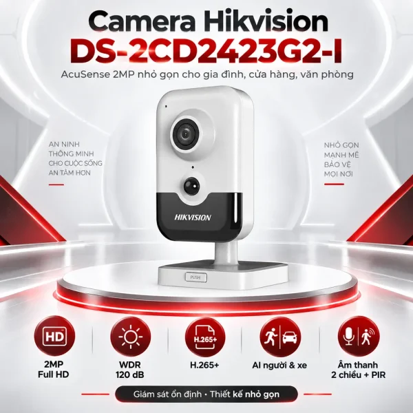 Camera Hikvision AcuSense 2MP DS-2CD2423G2-I