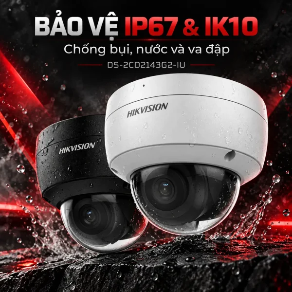 Camera Hikvision bán cầu AcuSense 4 MP DS-2CD2143G2-IU