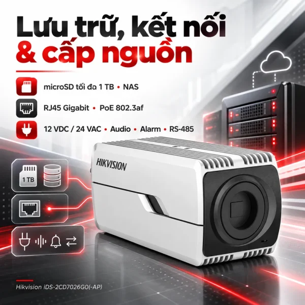 Camera Hikvision iDS-2CD7026G0(-AP) DeepinView 2MP, AI, DarkFighter