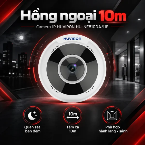 Camera hồng ngoại HUVIRON HU-NF810DA/I1E 8MP