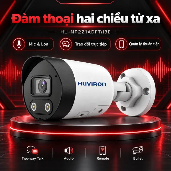 Camera IP hồng ngoại HUVIRON HU-NP221ADFT/I3E 2MP