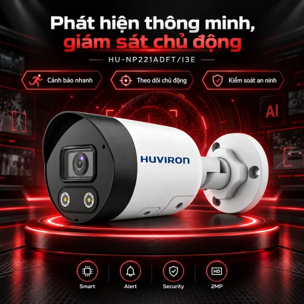 Camera IP hồng ngoại HUVIRON HU-NP221ADFT/I3E 2MP