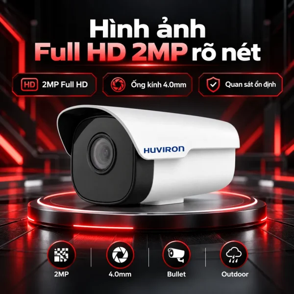 Camera IP hồng ngoại HUVIRON HU-NP241DMT/I3E 2MP