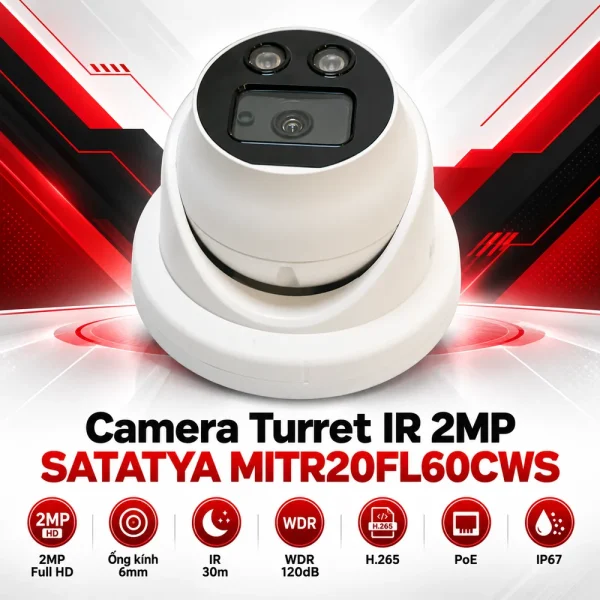 Camera Matrix Turret IR 2MP SATATYA MITR20FL60CWS