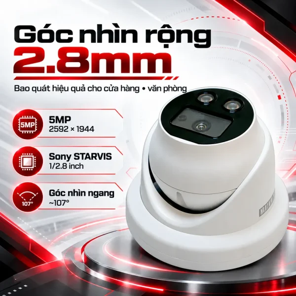 Camera Matrix Turret IR 5MP SATATYA MITR50FL28CWS