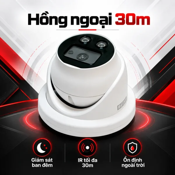 Camera Turret IR Matrix 5MP SATATYA MITR50FL40CWS