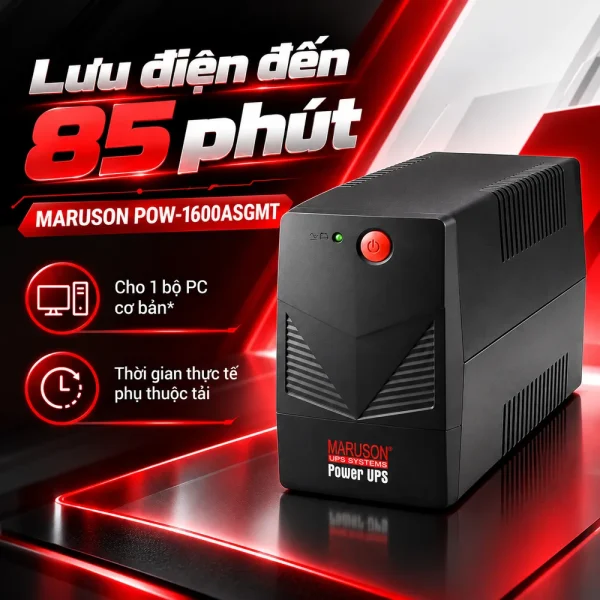 Chuyên Cung Cấp Bộ Lưu Điện UPS MARUSON POW-1600ASGMT 1600VA/900W
