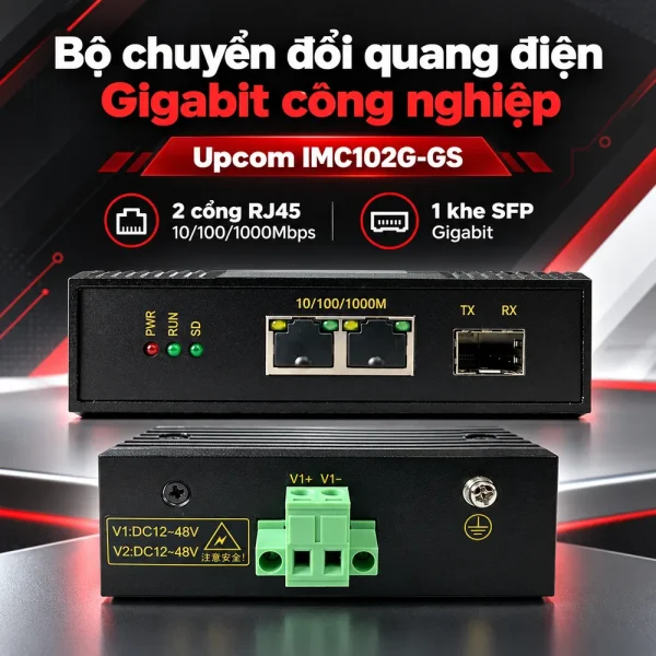 Converter Công Nghiệp Upcom IMC102G-GS