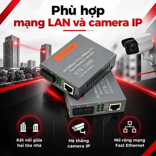 Converter quang 2 sợi Netlink HTB-1100S