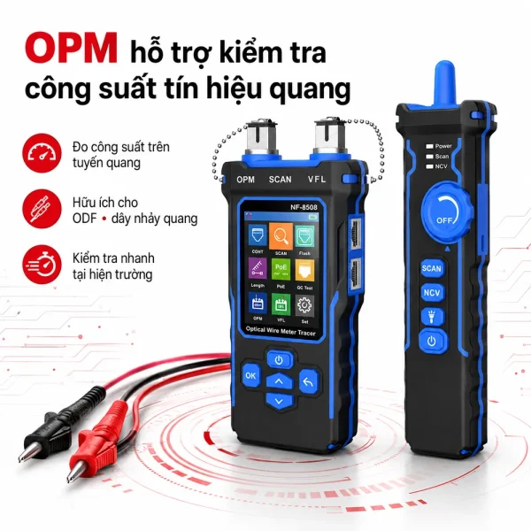 Máy Đo Công Suất Quang – Test Mạng Đa Năng NF-8508