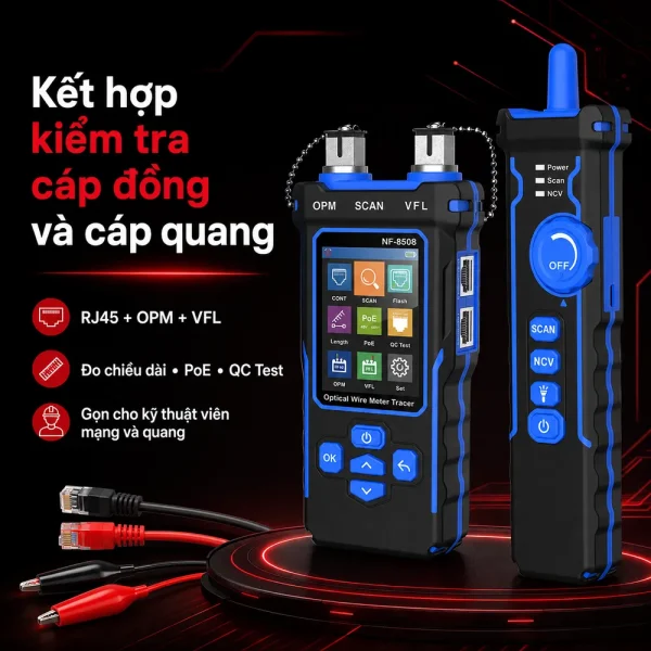 Máy Đo Công Suất Quang – Test Mạng Đa Năng NF-8508