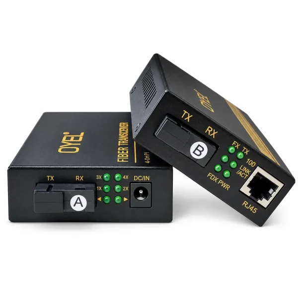 Media Converter quang 1 vào 4 ra 10/100Mbps OYEL EL-1004A – EL-1001B