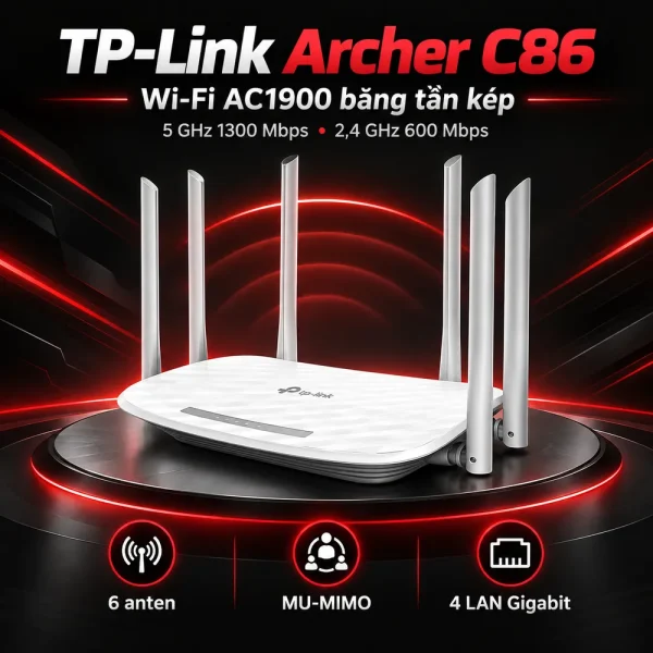 Router Wi-Fi MU-MIMO AC1900 ArCher C86