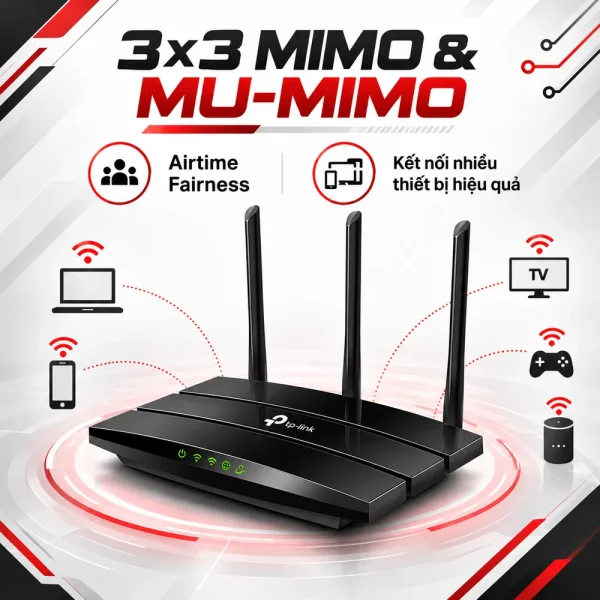 Router Wi-Fi MU-MIMO AC1900 TP-Link Archer A8