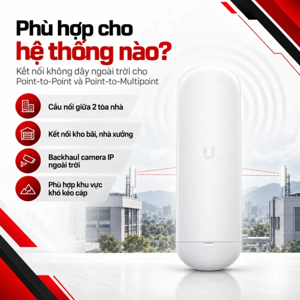 Thiết bị thu phát sóng wifi Ubiquiti NanoStation AC NS‑5AC