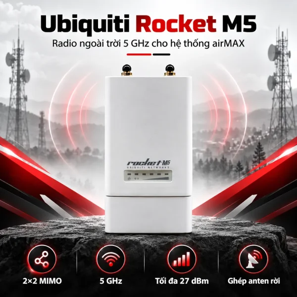 Thiết bị thu phát sóng wifi Ubiquiti Rocket M5