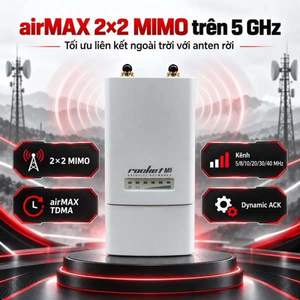 Thiết bị thu phát sóng wifi Ubiquiti Rocket M5