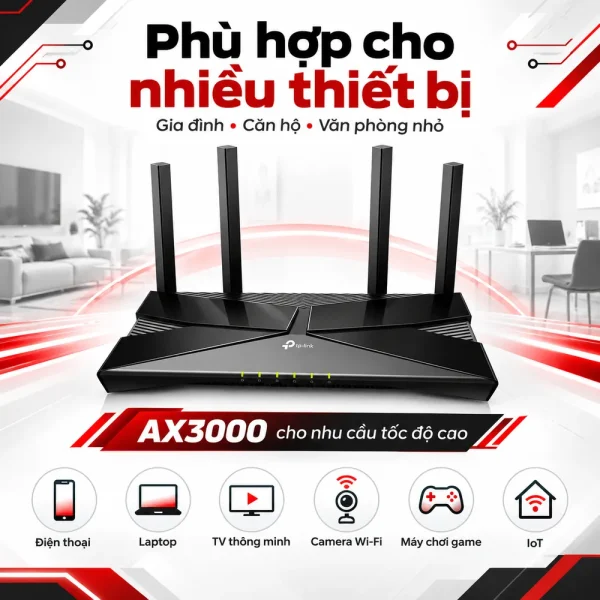 TP-Link Archer AX53 AX3000 – Router Wi-Fi 6 Gigabit Băng Tần Kép