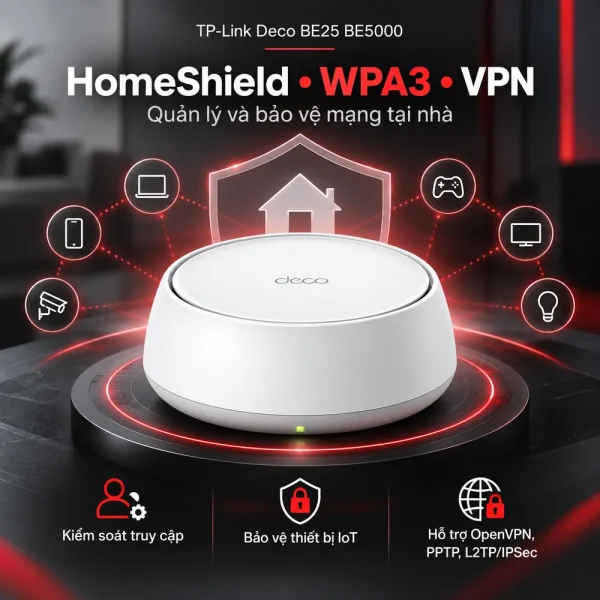 TP-Link Deco BE25 BE5000 – Hệ thống Wi-Fi Mesh chuẩn Wi-Fi 7
