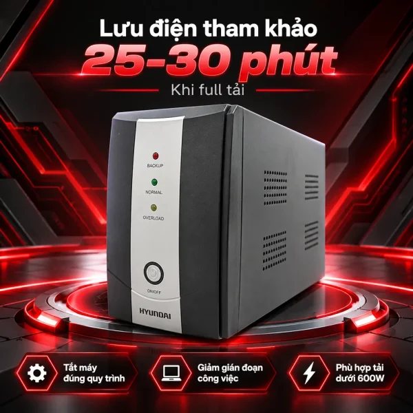 UPS Hyundai Offline 1000VA/600W HD-1000VA
