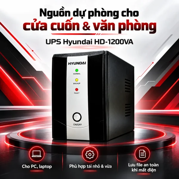 UPS Hyundai Offline 1200VA/720W HD-1200VA