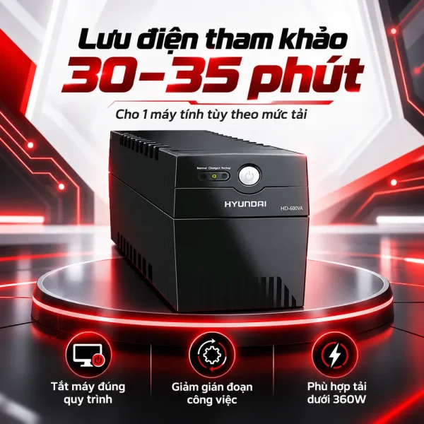 UPS Hyundai Offline 600VA/360W HD-600VA