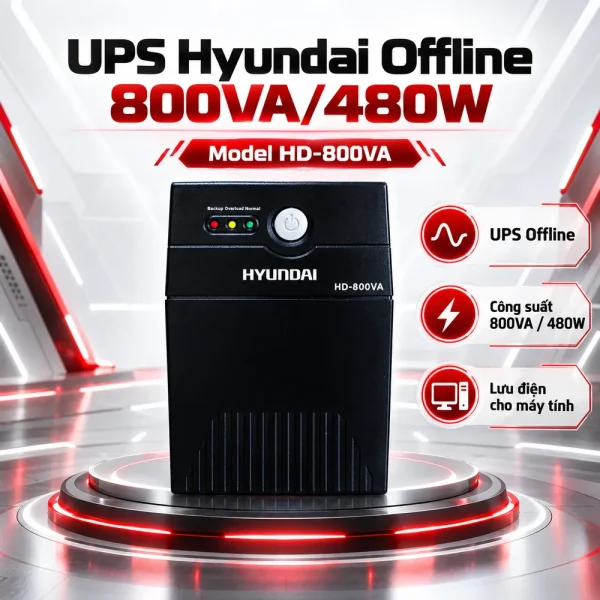 UPS Hyundai Offline 800VA/480W HD-800VA