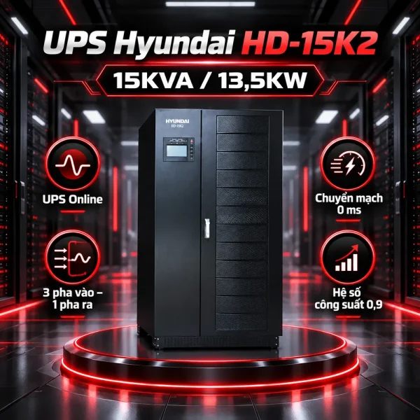 UPS HyunDai Online 15KVA/13.5KW HD-15K2