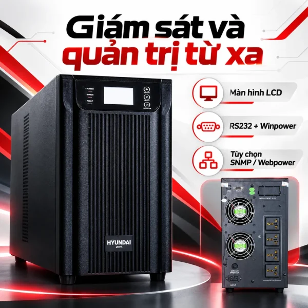UPS HyunDai Online 2KVA/1.8KW HD-2KT9