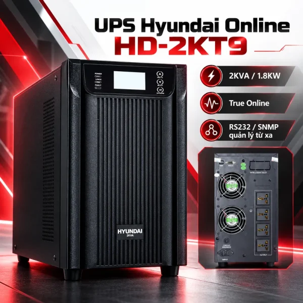 UPS HyunDai Online 2KVA/1.8KW HD-2KT9