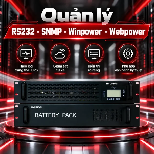 UPS HyunDai Online 3KVA/2.7KW HD-3KR9