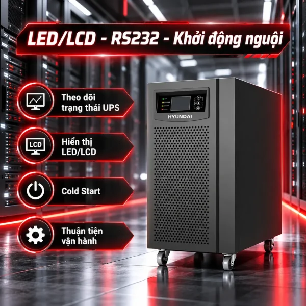 UPS HyunDai Online 3KVA/2.7KW HD-3KS