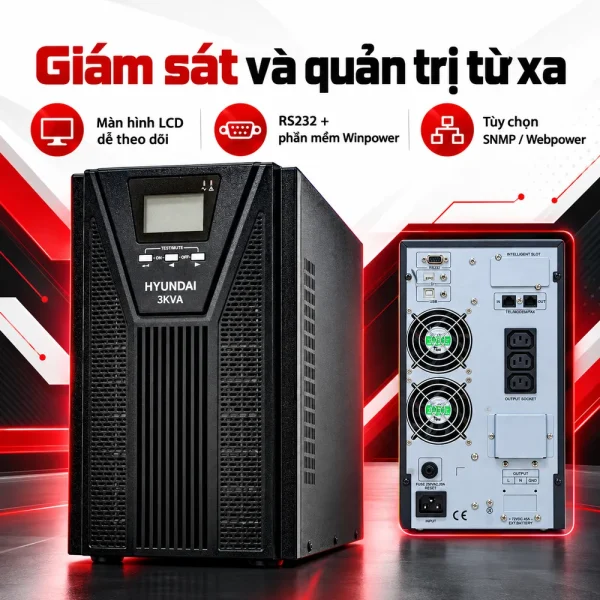 UPS HyunDai Online 3KVA/2.7KW HD-3KT9