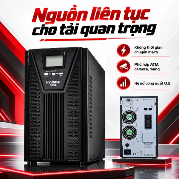 UPS HyunDai Online 3KVA/2.7KW HD-3KT9