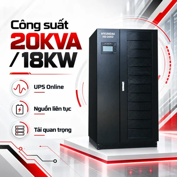 UPS Online HyunDai 20KVA/18KW HD-20K2