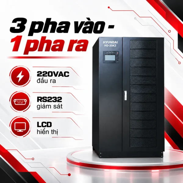 UPS Online HyunDai 20KVA/18KW HD-20K2