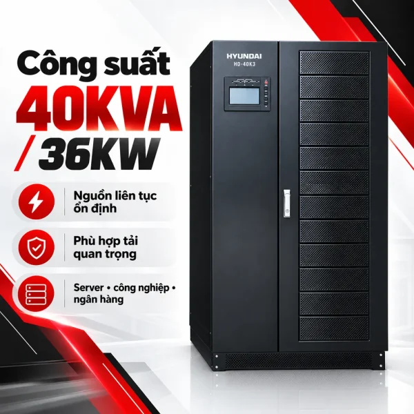 UPS Online HyunDai 40KVA/36KW HD-40K3