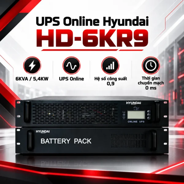 UPS Online HyunDai 6KVA/5.4KW HD-6KR9