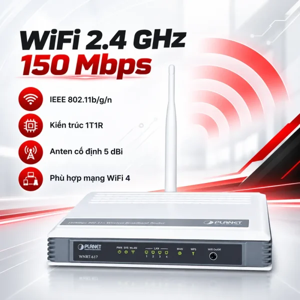 Wireless PLANET Broadband Router WNRT-617 150Mbps 802.11n