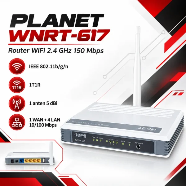 Wireless PLANET Broadband Router WNRT-617 150Mbps 802.11n