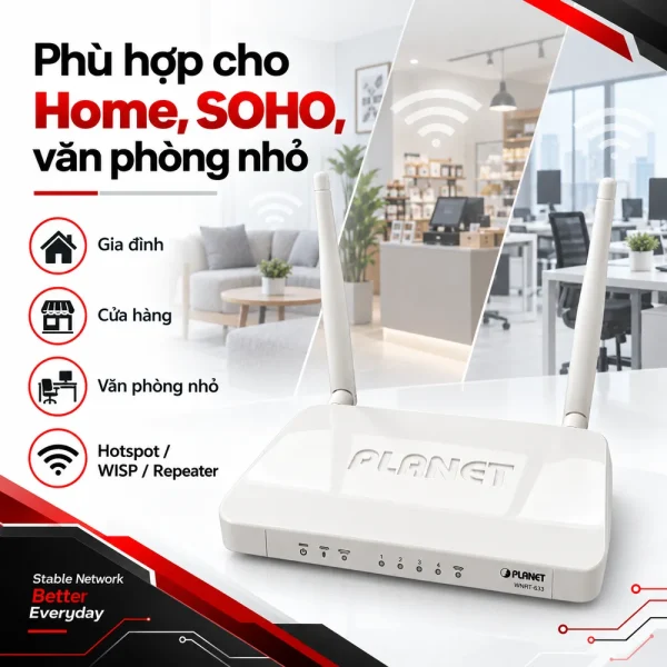 Wireless Router PLANET 300Mbps 802.11n WNRT-633 chất lượng cao